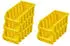 Proregal SuperSparSet 5x Sichtlagerbox 2L HxBxT 7,5 x 11,6 x 21,2 cm Polypropylen Gelb