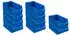 Proregal SparSet 10x Blaue Sichtlagerbox 5,0 HxBxT 20 x 30 x 50 cm 21,8 Liter Sichtlagerbehälter