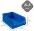 Proregal SparSet 10x Blaue Sichtlagerbox 5,0 HxBxT 20 x 30 x 50 cm 21,8 Liter Sichtlagerbehälter