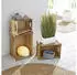 Frank Flechtwaren Holzkiste Basic 3er Set