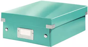 Leitz WOW Click & Store Ablagebox Klein, Eisblau (6057-00-51)