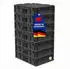 Proregal Supersparset 7x Eurobox Nextgen Portable HxBxT 13,5x40x60cm 23 Liter Schwarz Eurobehälter Transportbox Transportbehälter