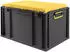 Proregal Eurobox Nextgen Seat Box Gelb HxBxT 36,5x40x60cm 65 Liter Griffe Geschlossen Schwarz Eurobehälter Sitzbox Transportbox
