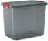 Proregal SuperSparSet 20x Mehrzweck Aufbewahrungsbehälter MANATEE mit Deckel HxBxT 45x59x39 cm 60 Liter Grau/Orange