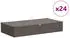 vidaXL Aufbewahrungsbox 24 pcs Grau 100 x 50 x 18 cm Vliesstoff