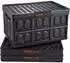 VEVOR Klappbox PP 45L mit Deckel stapelbar 3er-Set (ZJXS533630C)