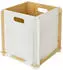 HMF Aufbewahrungsbox 3740 Holz zum Zusammenstecken 32 cm Weiß