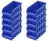 Proregal SuperSparSet 10x Sichtlagerbox 2L HxBxT 7,5 x 11,6 x 21,2 cm Polypropylen Blau