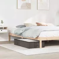 vidaXL Aufbewahrungsbox mit transparentem Oberfenster 6 pcs Grau