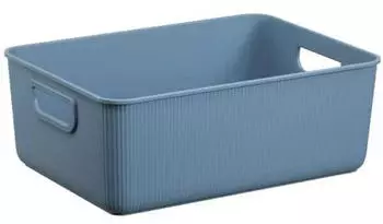 Plast Team Stylish plastic storage bin M blue