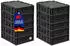 Proregal Supersparset 10x Eurobox Nextgen Portable HxBxT 13,5x40x60cm 23 Liter Schwarz Eurobehälter Transportbox Transportbehälter