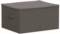 vidaXL Aufbewahrungsbox Grau 43 x 34 x 23 cm Vliesstoff