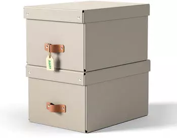Leitz Archiv-Box &raquo;Puro&laquo; 27/37/20 cm 2 St&uuml;ck 17 L beige 27x20x37 cm