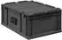 Proregal Supersparset 12x Eurobox Nextgen Portable HxBxT 23,5x40x60cm 44 Liter Schwarz Eurobehälter Transportbox Transportbehälter