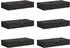 vidaXL Aufbewahrungsbox 6 pcs Anthrazit 90 x 48 x 15 cm Vliesstoff
