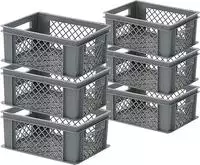 Brb 6x Stapelkorb / Eurobeh&auml;lter, Lxbxh 400 X 300 X 175 Mm, 16 Liter, Farbe...
