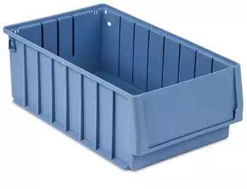 Proregal Regalkasten 400 BH Mit Etikett und Schutzhaube HxBxT 14 x 23,4 x 40 cm 9,9 Liter Sichtlagerkasten Sortimentskasten Sortimentsbox Kleinteilebox