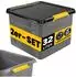 Monzana Aufbewahrungsbox mit Deckel 32L, 40kg, BPA-frei (997697)