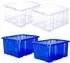 BigDean 5x Stabile Kunststoffbox ohne Deckel Eurobox Dreh Stapelbar 44x35x24cm Passt in Kastenregale
