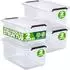 Deuba Aufbewahrungsbox mit Klickverschluss, transparent, BPA-frei, 2L, 4er-Set
