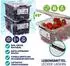 Deuba Aufbewahrungsbox mit Klickverschluss, transparent, BPA-frei, 2L, 4er-Set
