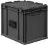 Proregal Supersparset 12x Eurobox Nextgen Portable HxBxT 33,5x30x40cm 30 Liter Schwarz Eurobehälter Transportbox Transportbehälter