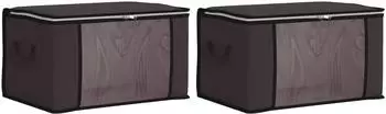 vidaXL Aufbewahrungsbox mit transparentem Seitenfenster 2 pcs