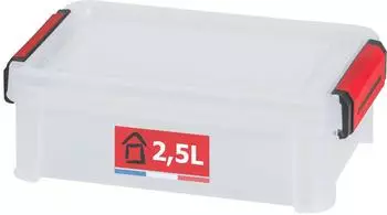Paperflow Aufbewahrungsbox &raquo;CLIP`N STORE&laquo; 29/19/10 cm 1 St&uuml;ck 2,5 L transparent 10x19 cm