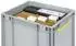Proregal Hängeregisterbox Nextgen HxBxT 32x30x40cm 30 Liter Griffe Blau Geschlossen Grau Eurobehälter Transportbox Eurobox