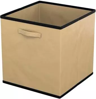 Intirilife Faltbare Stoffbox ohne Deckel, beige, 6er-Set (IL-100618)