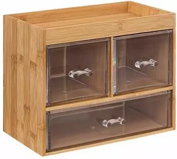 5five Selena Schmuckorganizer 3 Schubladen, Bambus (FIVE233-174806)