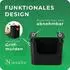Novaliv Aufbewahrungsbox Bad- & Kleiderschrank-Organizer schwarz, 4er-Set (30953-4x)
