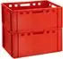 Buri Fleischkiste E3 rot, stapelbar, 60x40x30cm, HDPE (E3)