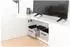 MIQIO Aufbewahrungsbox aus Filz mit Ledergriff, hellgrau, 4er-Set (fbox-sm-lg-4)