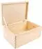 Creative Deco Holzkiste mit Deckel, unlackiert, 30x20x14cm