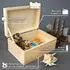 Creative Deco Holzkiste mit Deckel, unlackiert, 30x20x14cm