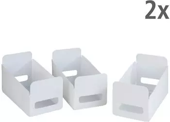 Wenko Universal Haushalts-Organizer 6er-Set, faltbar, wei&szlig;, 15x18x30cm (26215955-0)
