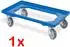 BRB 10 Euroboxen 600x400x320mm, blau, geschlossen + Transportroller (32216)