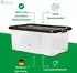 Novatool Aufbewahrungsboxen-Set mit Deckel, anthrazit, 7-tlg. (1x45L + 2x15L + 2x5L + 2x2L)