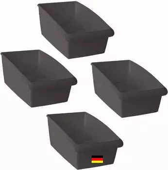 Novaliv Suppentütenbox 4er-Set Schubladen-Organizer Küche 25x12cm weiß (30550-4x)