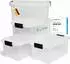 Novaliv Aufbewahrungsbox mit Deckel 5L, transparent, stapelbar, BPA-frei, 4er-Set (30530)