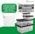 Novaliv Aufbewahrungsbox mit Deckel 15L, anthrazit, 3er-Set (30533+3xANT)