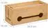Relaxdays Kabelbox Bambus, hellbraun, 34,5x14x14cm