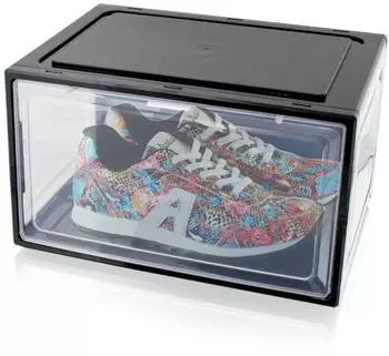 BITUXX Schuhbox, transparent, stapelbar, Magnetverschluss, bis Gr. 47 (17488)