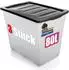 BigDean Budget Line Aufbewahrungsbox mit Deckel und Rollen 80L, 3er-Set (1003101)