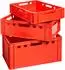 Kingpower Fleischkisten-Set E1/E2/E3 stapelbar, lebensmittelecht, rot