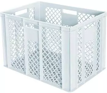 BRB Eurobeh&auml;lter/B&auml;ckerkiste durchbrochen 600x400x410mm PE-HD wei&szlig;, 30er-Pack (21845)