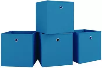 VCM Boxas Faltbox-Set 4-teilig, blau, 28x27x27cm