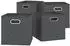VICCO Faltbox anthrazit 30x30cm, 4er Set (29297)