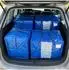 Relaxdays Umzugstasche 100L mit Rundum-Reißverschluss, blau, 4er-Set
